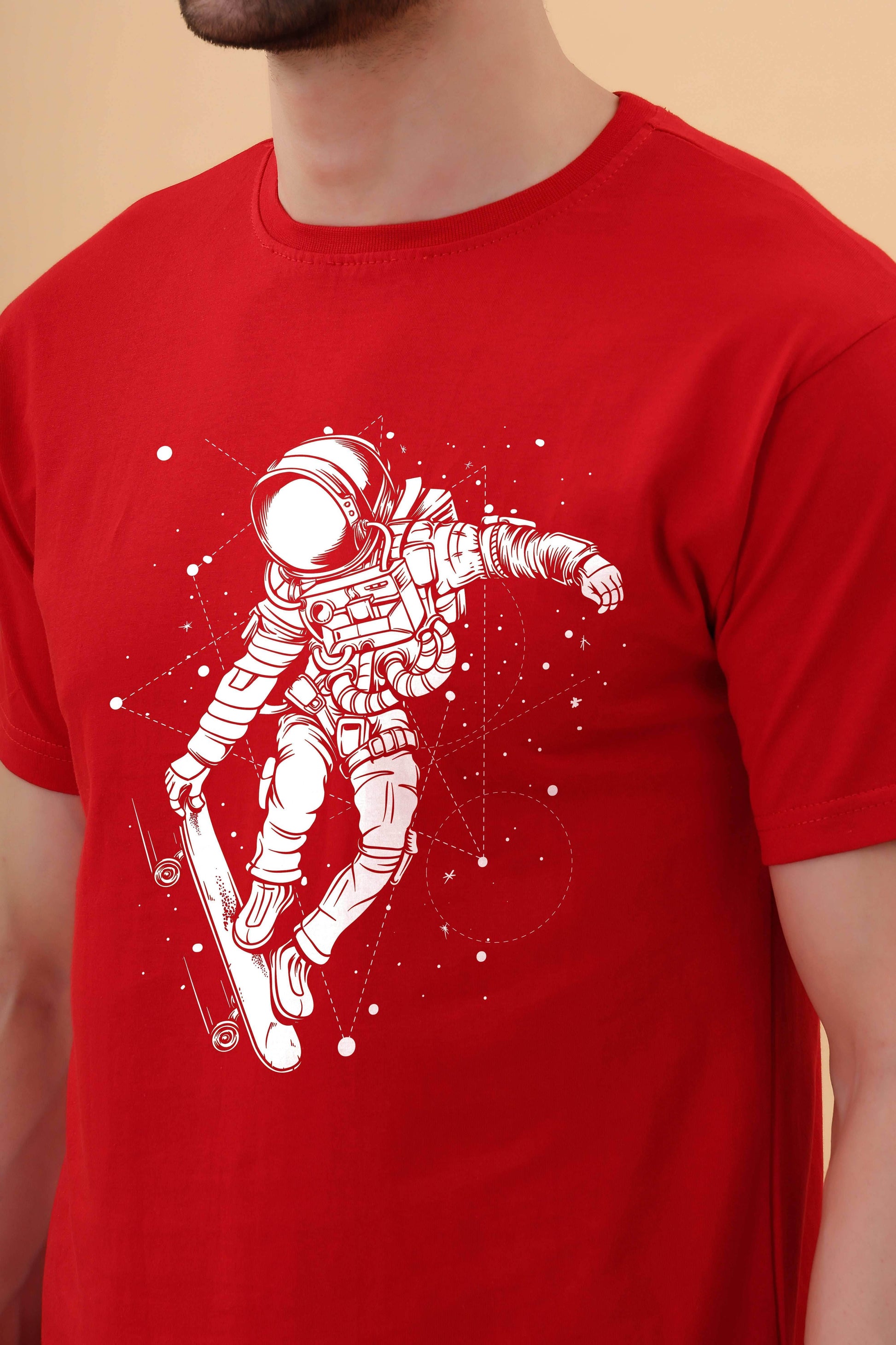 Astronaut: Red Regular T-shirt