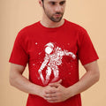 Astronaut: Red Regular T-shirt