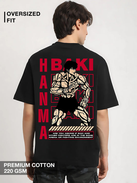 Baki Hanma Oversized Anime T-Shirt – Underground Fighter Streetwear