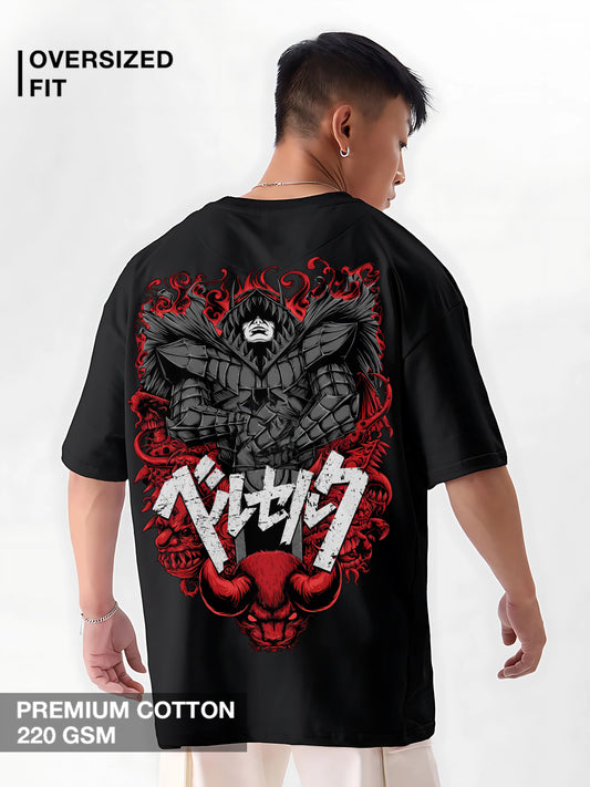  Limited Edition Berserk Inspired Oversized Anime Streetwear T-Shirt