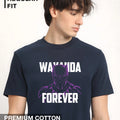 Black Panther design T-shirt for men – premium cotton tee by Megakart