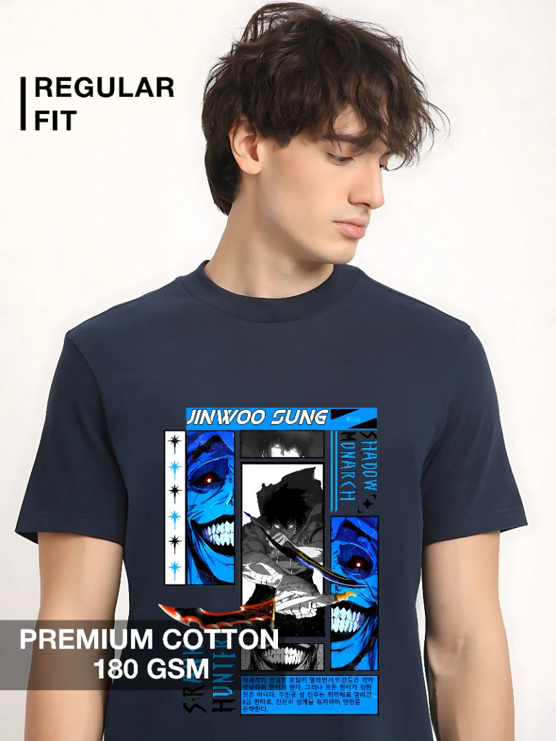 Jinwoo Sung Shadow Monarch Solo Leveling Anime T-Shirt – Megakart
