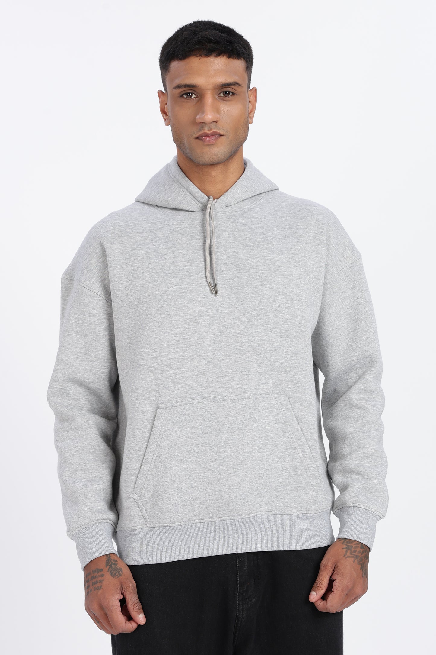Milange 350 GSM Heavy Cotton Fleece Drop Shoulder Hoodie – Megakart