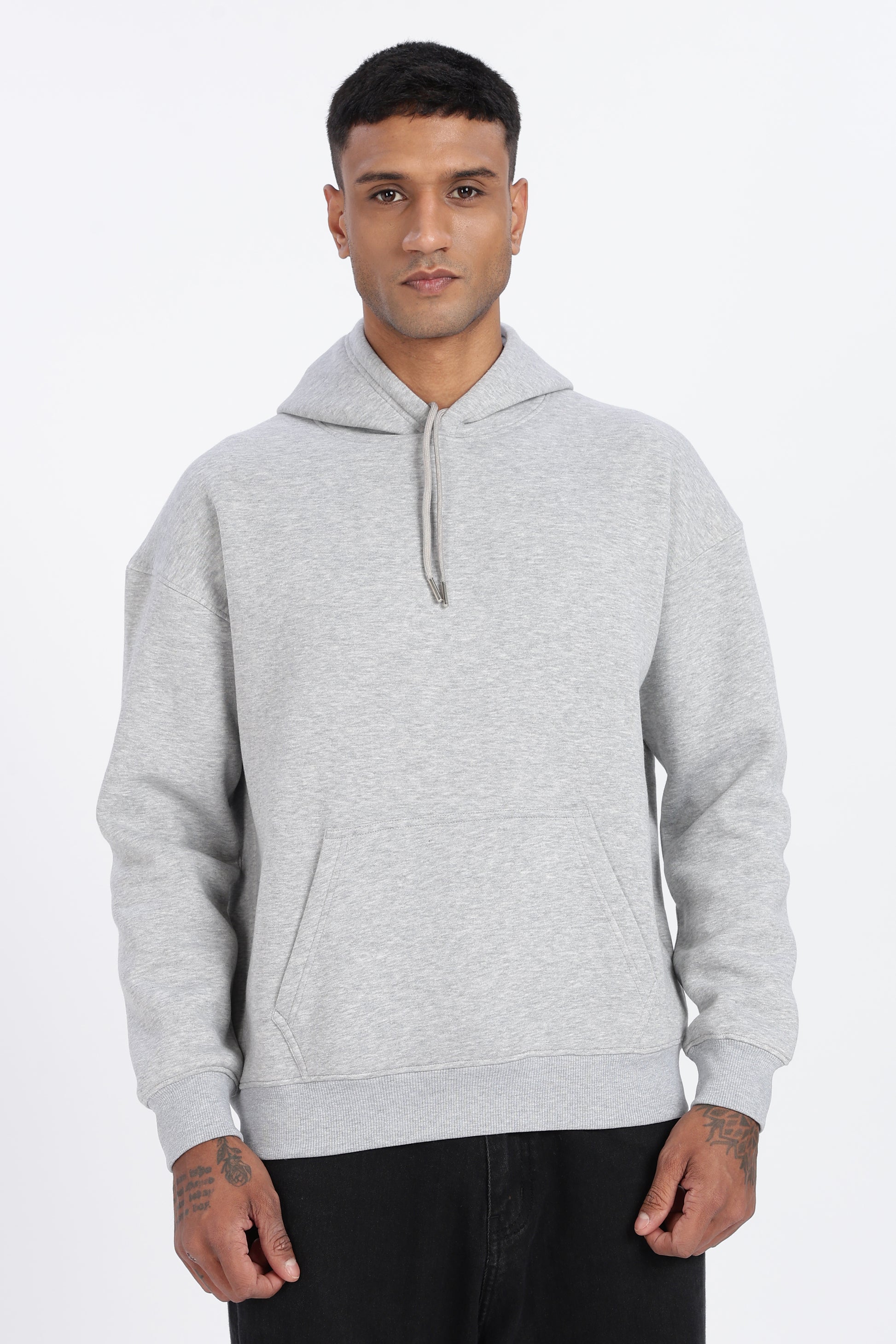 Milange 350 GSM Heavy Cotton Fleece Drop Shoulder Hoodie – Megakart